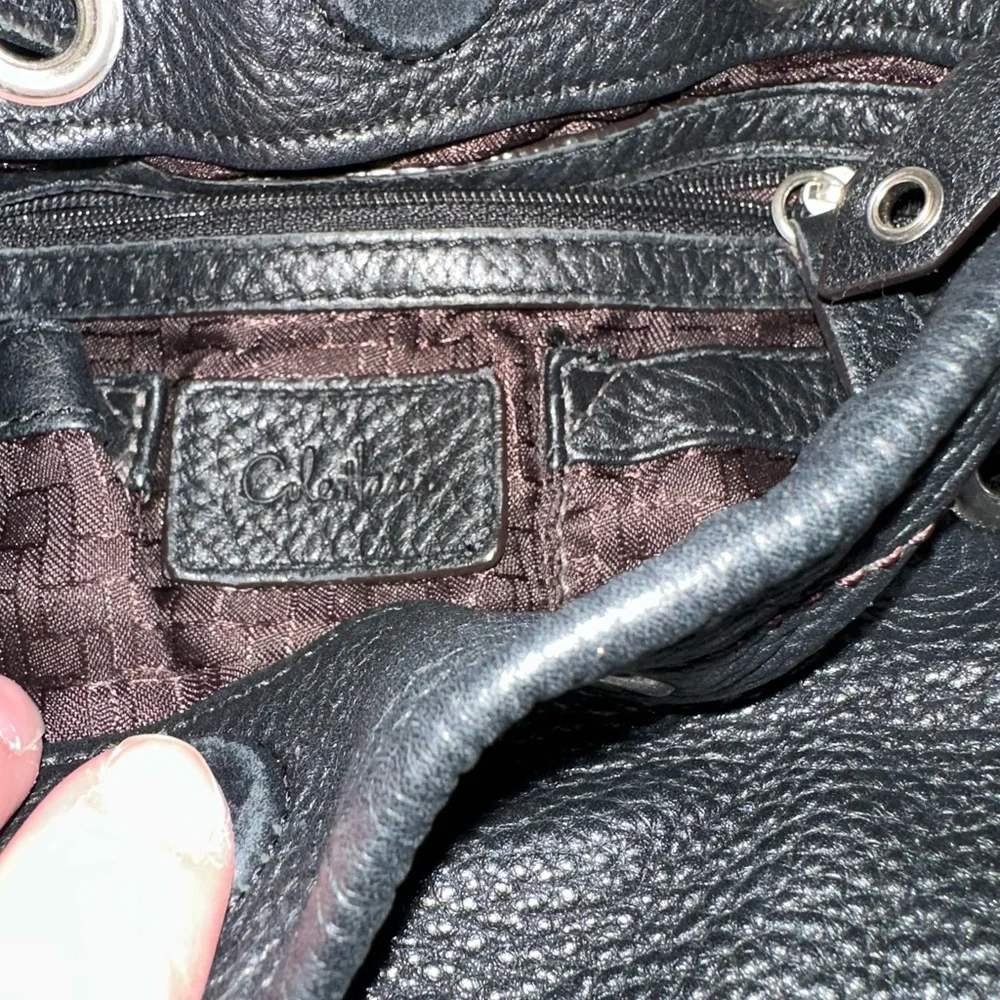 NWOT Rare Vintage limited edition Cole Haan Black Leather bag -flawless